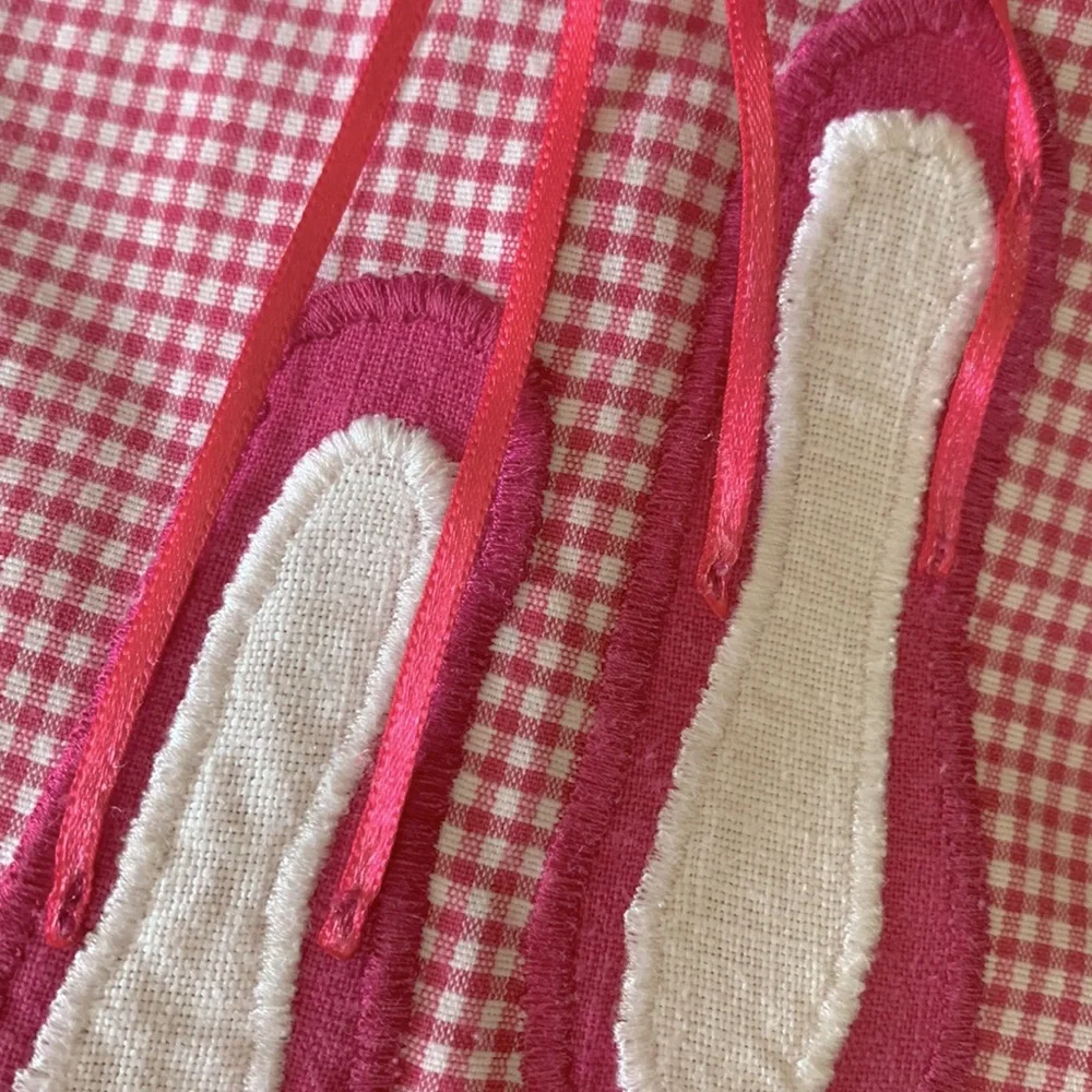 Custom Checked Pom Pom Ballerina Top Pantaloons Girls Small